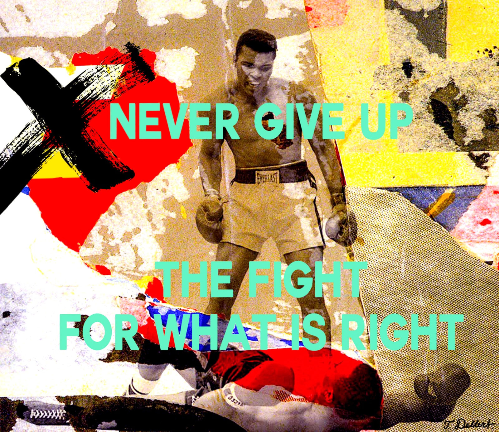 NEVER GIVE UP THE FIGHT 